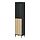 BOASTAD - high cabinet, black/oak veneer, 41x32x185 cm | IKEA Taiwan Online - PE919731_S1