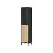 BOASTAD - high cabinet, black/oak veneer, 41x32x185 cm | IKEA Taiwan Online - PE919731_S2 