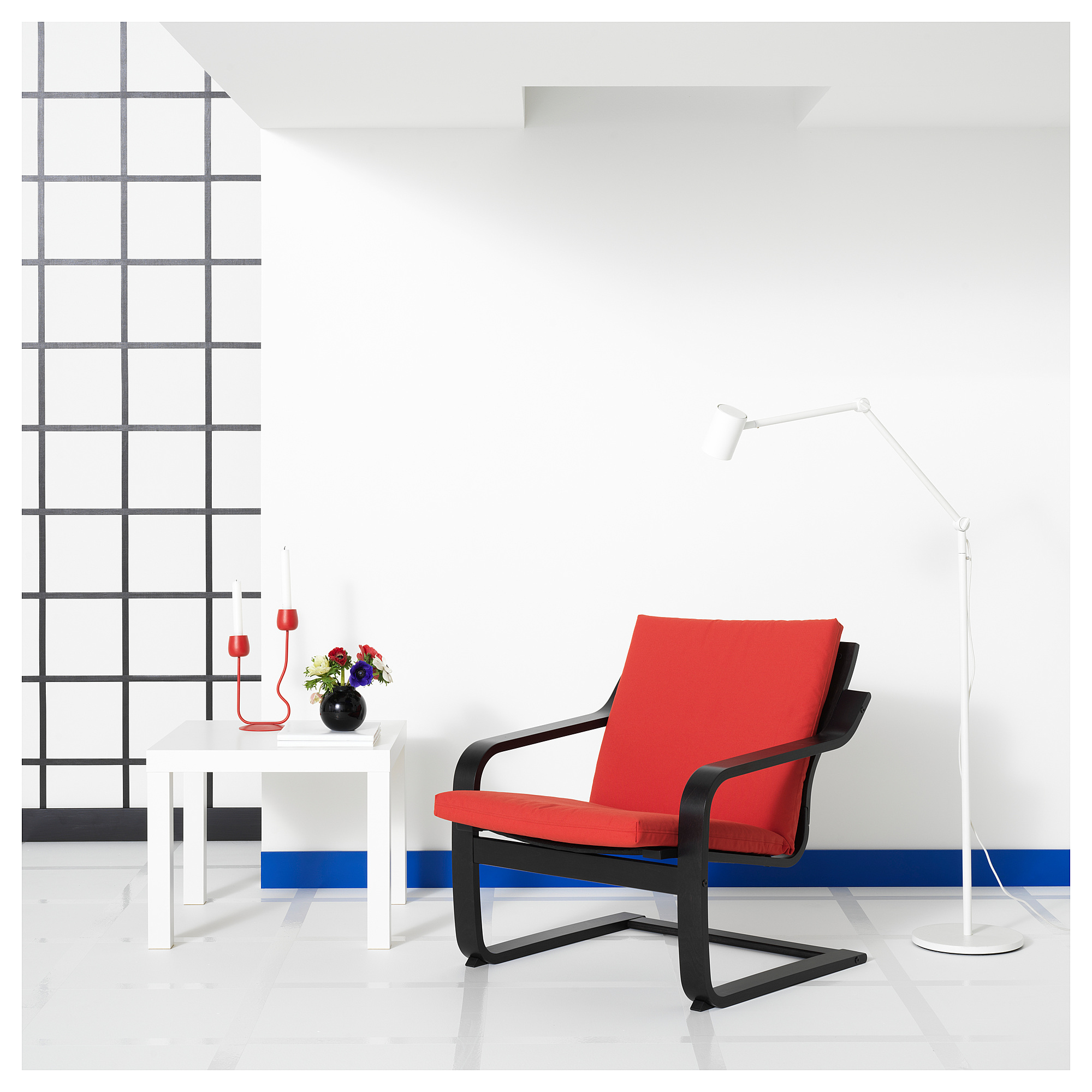 POÄNG low-back armchair