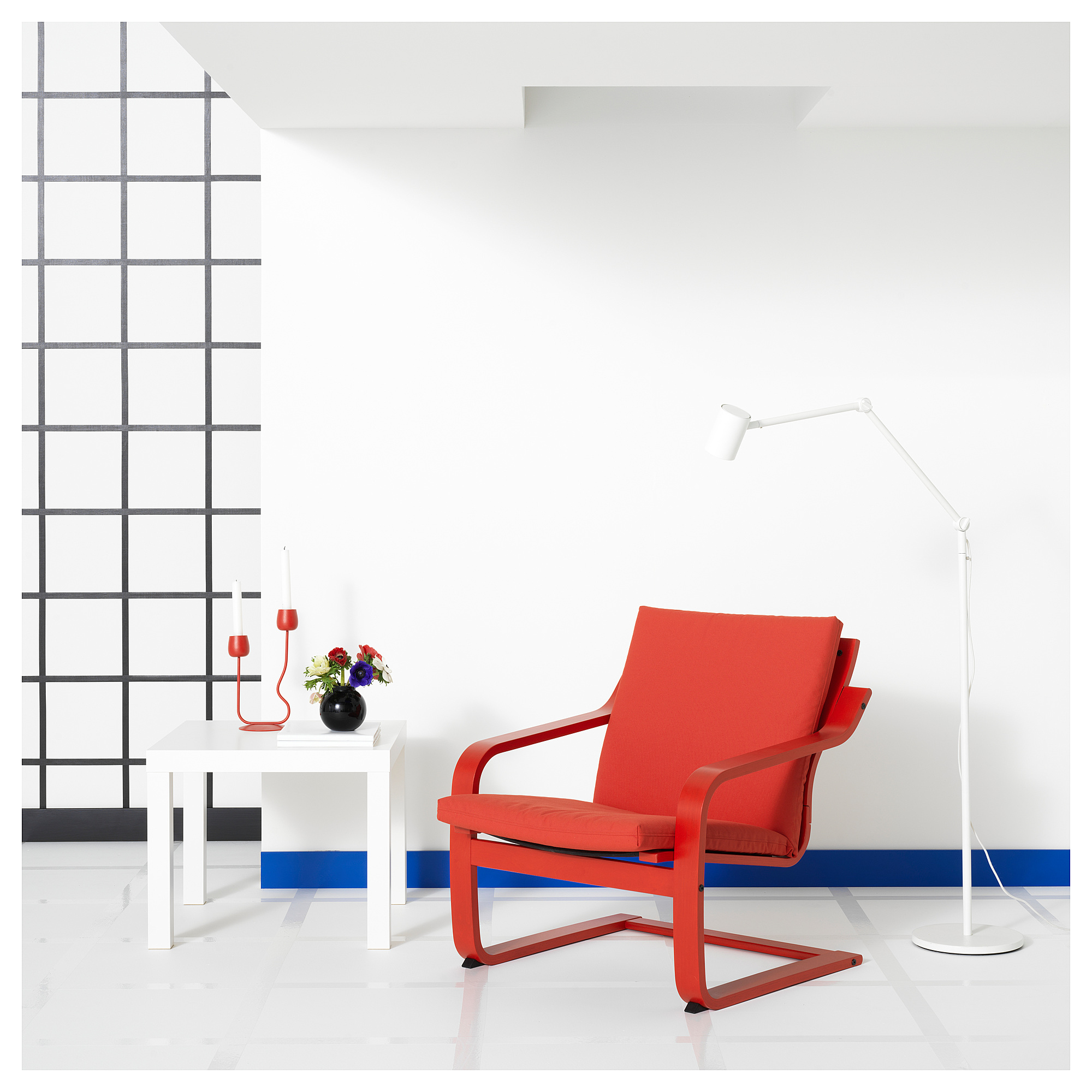 POÄNG low-back armchair