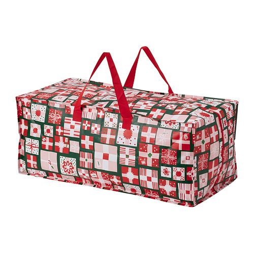 VINTERFINT - storage bag, Christmas pattern/multicolour, 35x73x30 cm/76 l | IKEA Taiwan Online - E1018003_S4