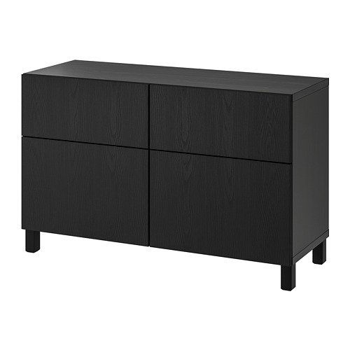 BESTÅ - storage combination w doors/drawers, black-brown/Timmerviken/Stubbarp black | IKEA Taiwan Online - PE742306_S4