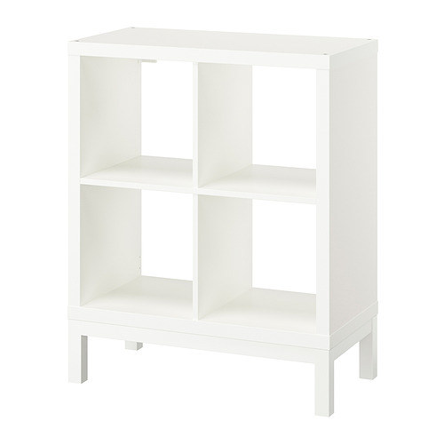 KALLAX - 層架組合附底架, 白色/白色 | IKEA 線上購物 - PE840977_S4