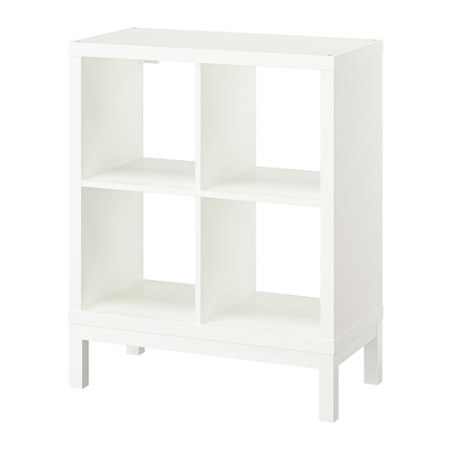 KALLAX - 層架組合附底架, 白色/白色, 77x94 公分 | IKEA 線上購物 - PE840977_S4