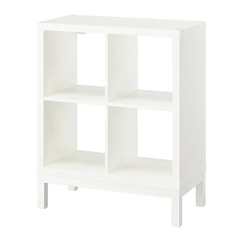KALLAX - 層架組合附底架, 白色/白色, 77x94 公分 | IKEA 線上購物 - PE840977_S4