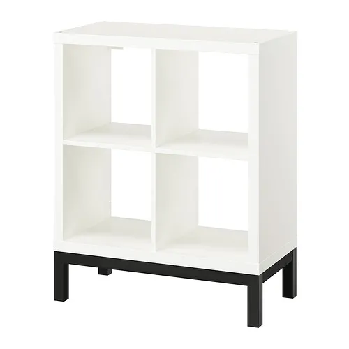 KALLAX - 層架組合附底架, 白色/黑色, 77x94 公分 | IKEA 線上購物 - PE840967_S4