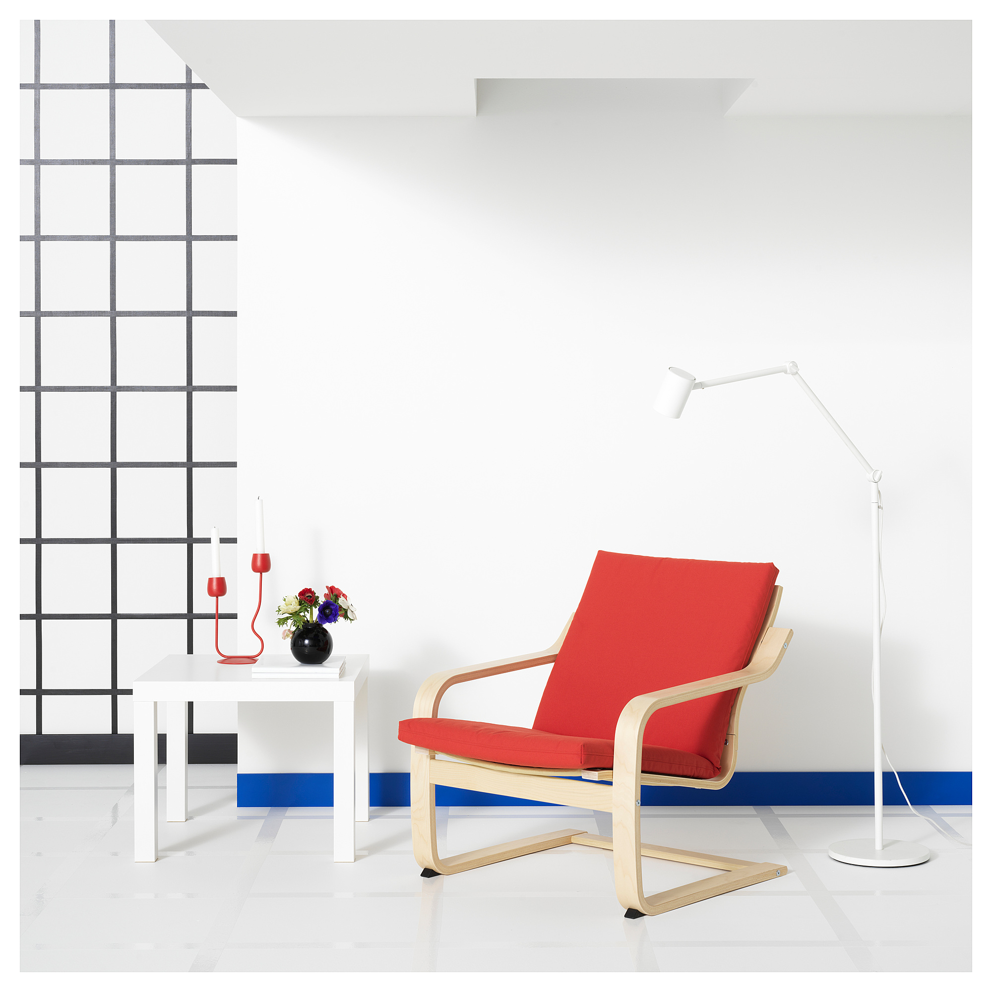 POÄNG low-back armchair