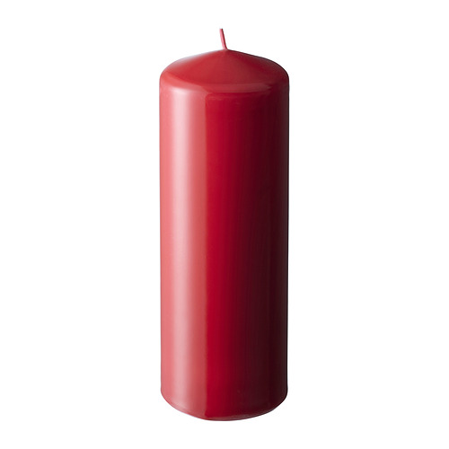 FENOMEN - 柱狀蠟燭，紅色，19 公分 | IKEA 線上購物 - E1018021_S4