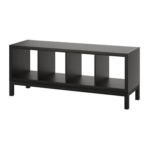 KALLAX - 層架組合附底架, 黑棕色/黑色, 147x59 公分 | IKEA 線上購物 - PE841021_S4