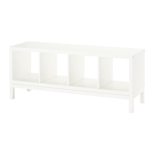 KALLAX - shelving unit with underframe, white/white | IKEA Taiwan Online - PE841030_S4