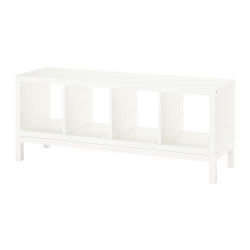 KALLAX - 層架組合附底架, 白色/白色, 147x59 公分 | IKEA 線上購物 - PE841030_S4