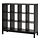 KALLAX - 層架組合附底架, 黑棕色/黑色 | IKEA 線上購物 - PE841033_S1