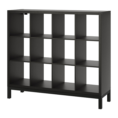 KALLAX - shelving unit with underframe, black-brown/black | IKEA Taiwan Online - PE841033_S4