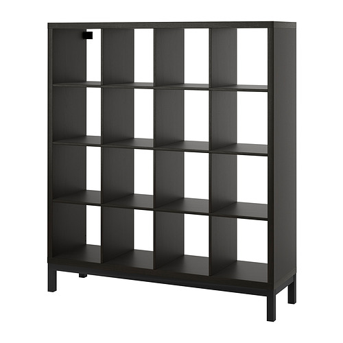 KALLAX - shelving unit with underframe, black-brown/black | IKEA Taiwan Online - PE841048_S4