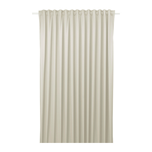 BENGTA - block-out curtain, 1 piece, beige/with heading tape | IKEA Taiwan Online - PE948758_S4