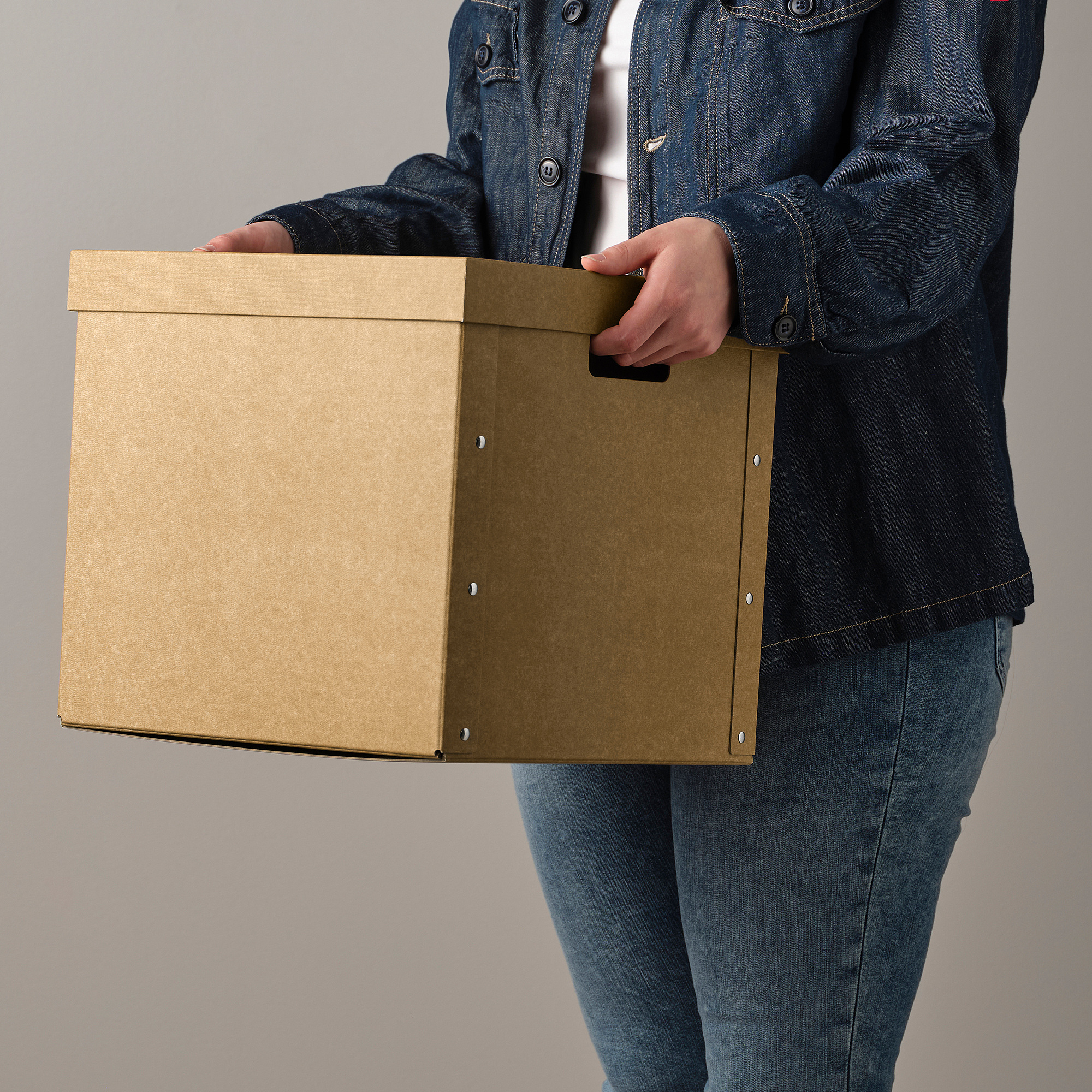 GÄRDESGÅRD storage box with lid