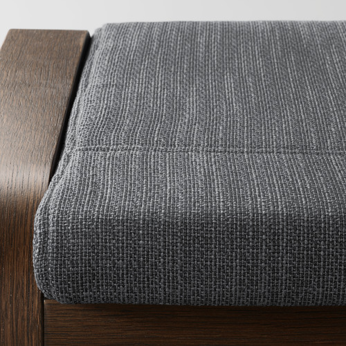 POÄNG - footstool, brown/Hillared anthracite | IKEA Taiwan Online - PE629092_S4