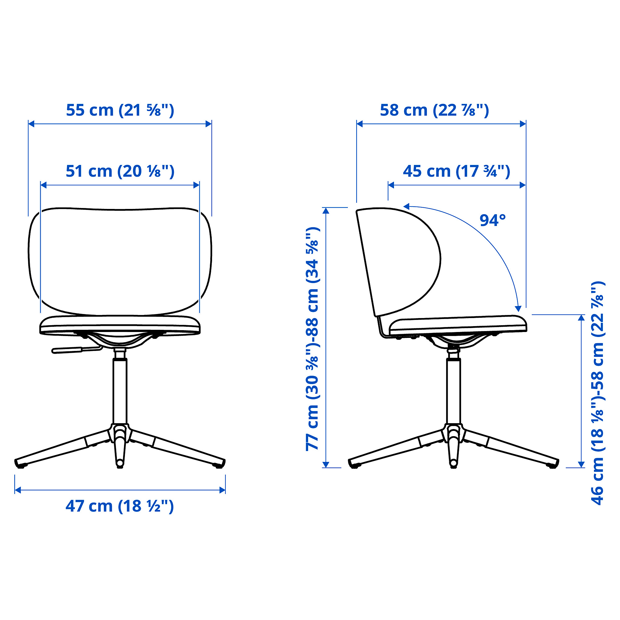KRYLBO swivel chair
