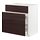 METOD/MAXIMERA - base cab f sink+3 fronts/2 drawers, white Askersund/dark brown ash effect | IKEA Taiwan Online - PE795613_S1