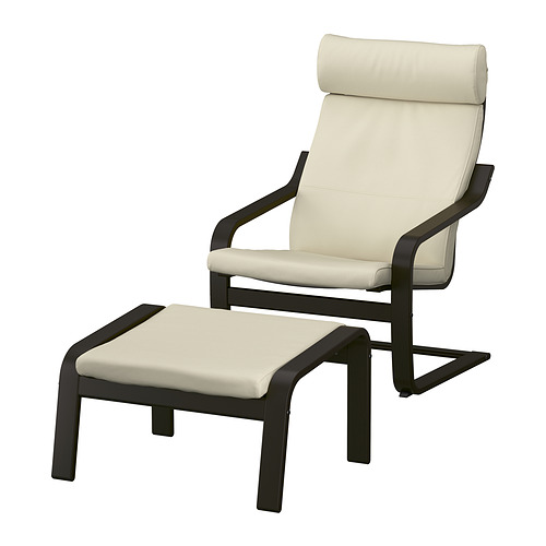 POÄNG armchair and footstool