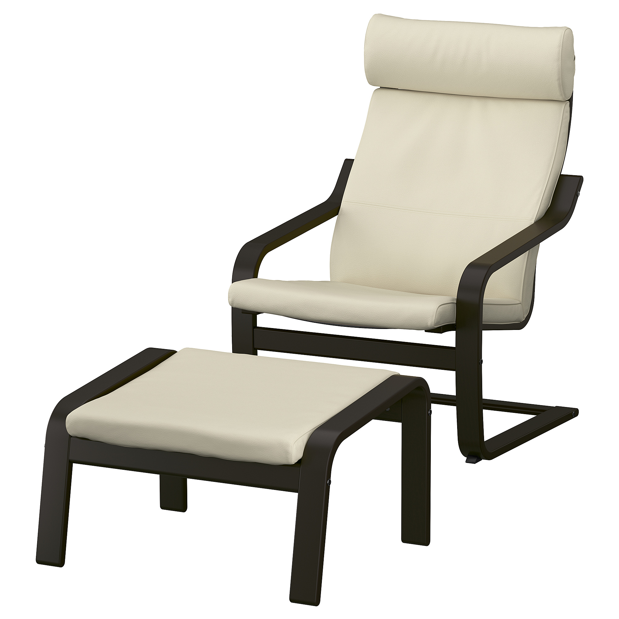 POÄNG armchair and footstool
