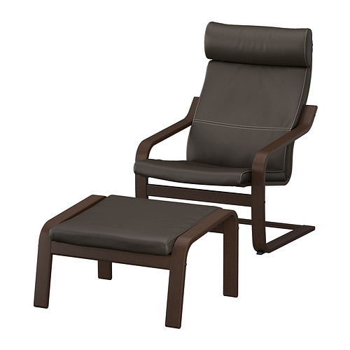 POÄNG armchair and footstool