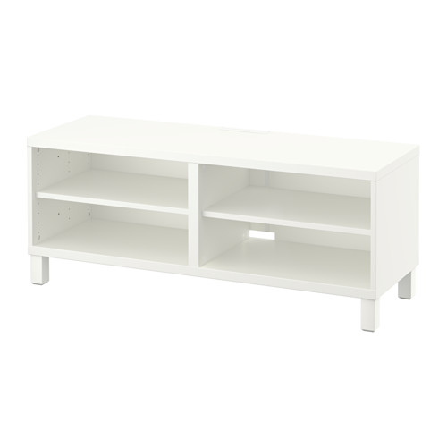 BESTÅ - TV bench, white, 120x40x48 cm | IKEA Taiwan Online - PE529537_S4