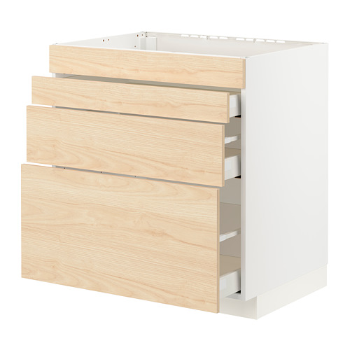 METOD/MAXIMERA base cab f hob/4 fronts/3 drawers