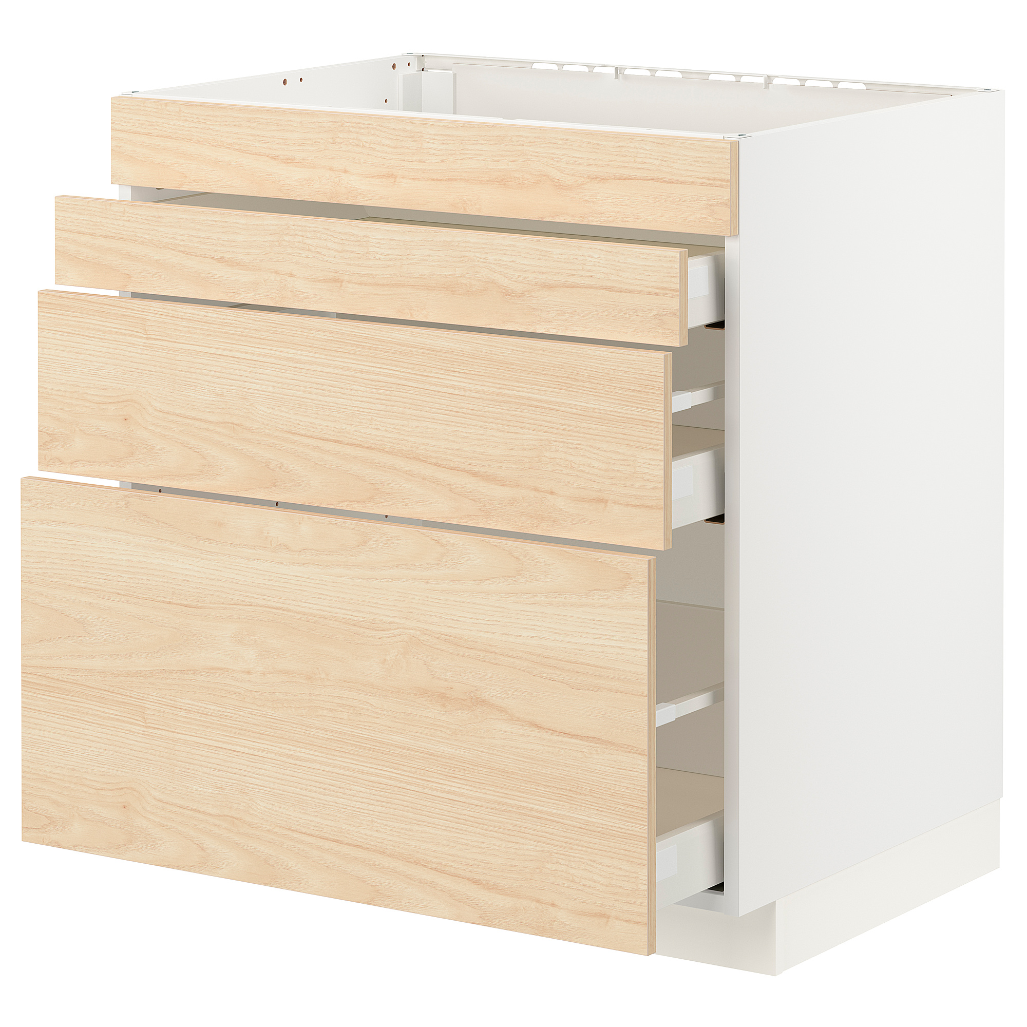 METOD/MAXIMERA base cab f hob/4 fronts/3 drawers