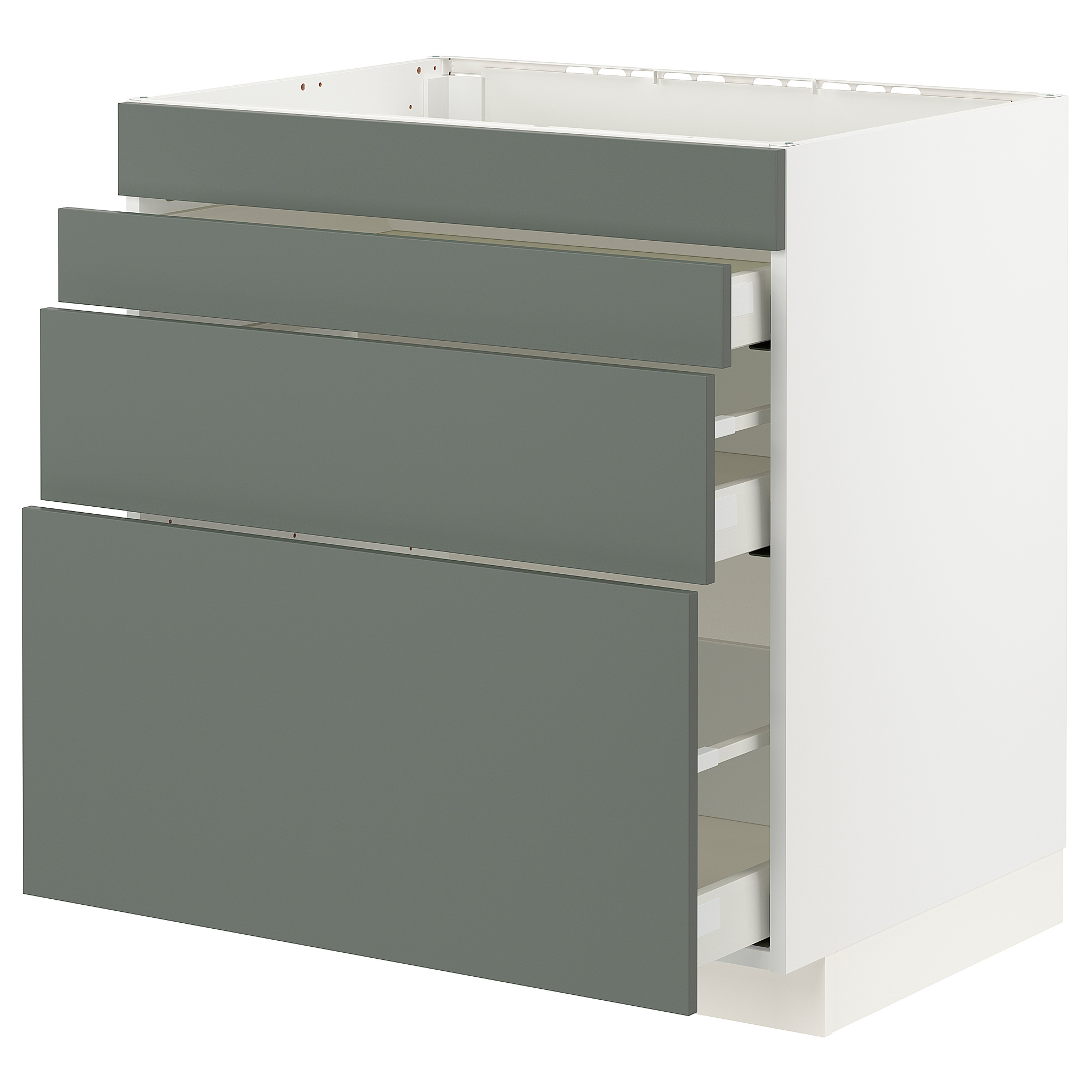 METOD/MAXIMERA base cab f hob/4 fronts/3 drawers