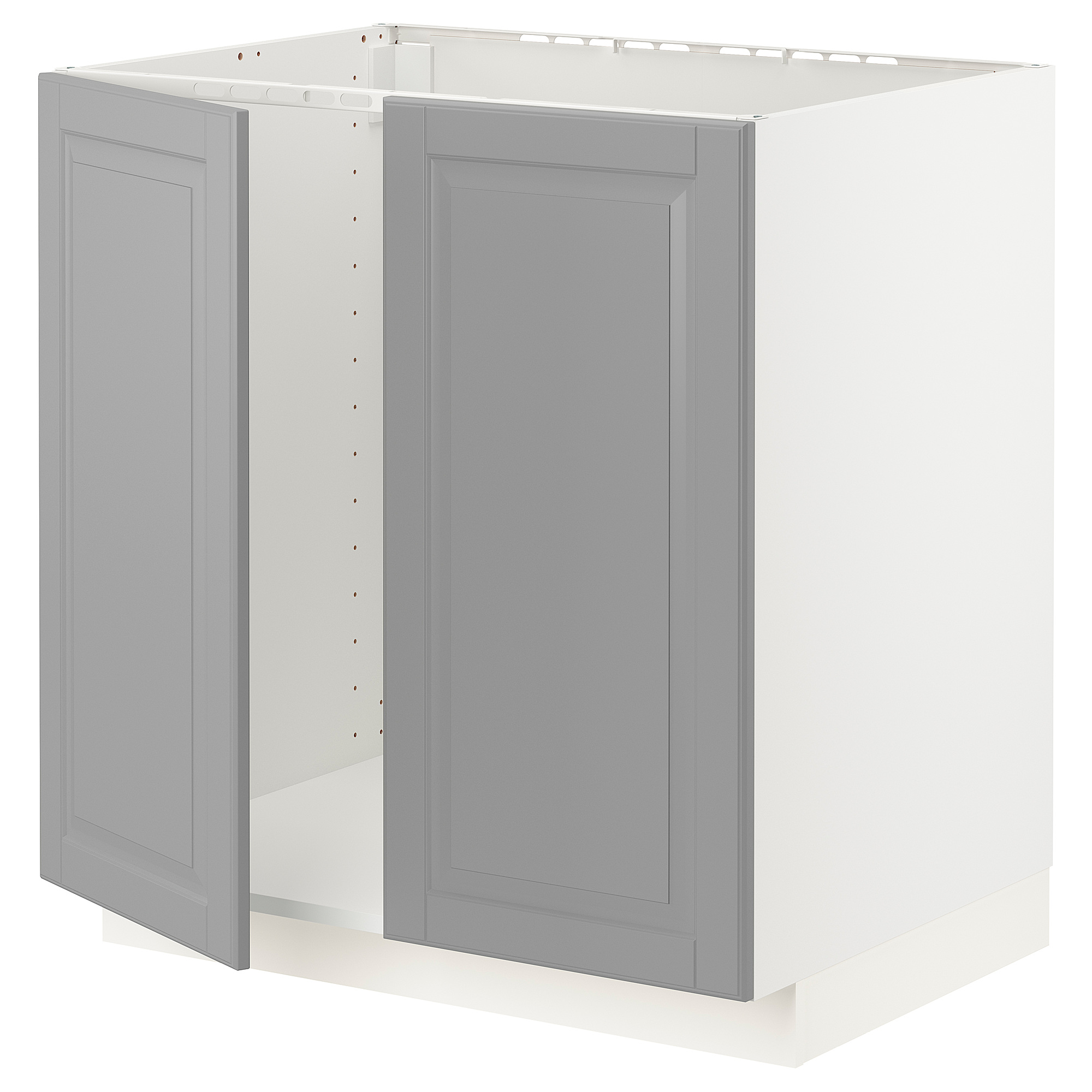 METOD base cabinet for sink + 2 doors
