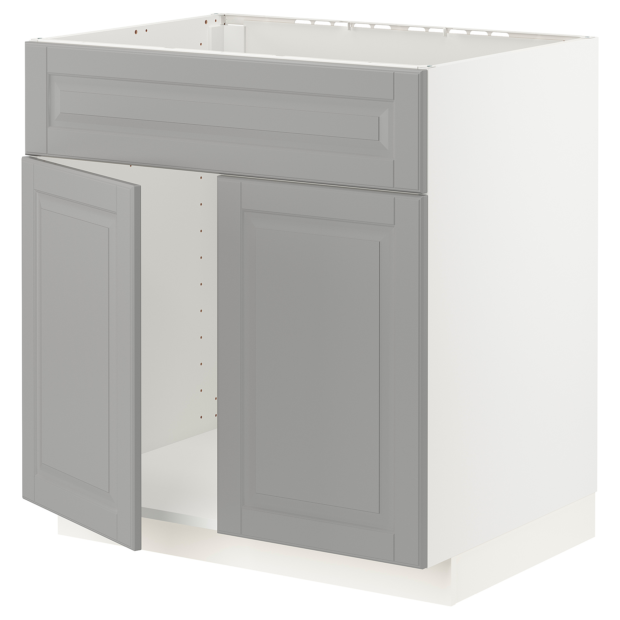 METOD base cabinet f sink w 2 doors/front