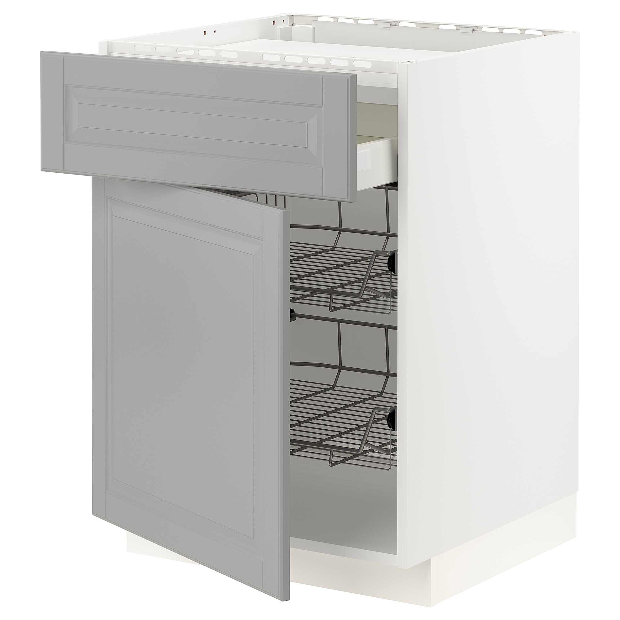 METOD/MAXIMERA base cab f hob/drawer/2 wire bskts