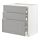 METOD/MAXIMERA - base cab f hob/3 fronts/3 drawers, white/Bodbyn grey | IKEA Taiwan Online - PE795842_S1