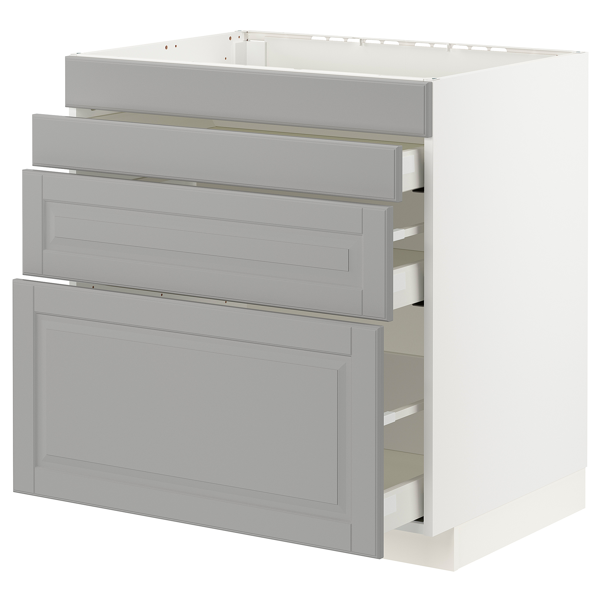 METOD/MAXIMERA base cab f hob/4 fronts/3 drawers