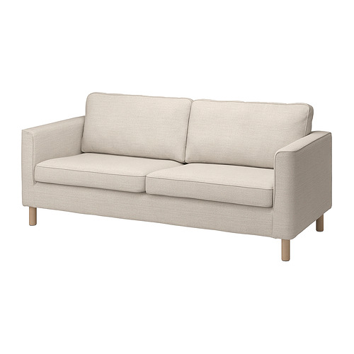 PÄRUP - 3-seat sofa, Gunnared beige | IKEA Taiwan Online - PE841184_S4