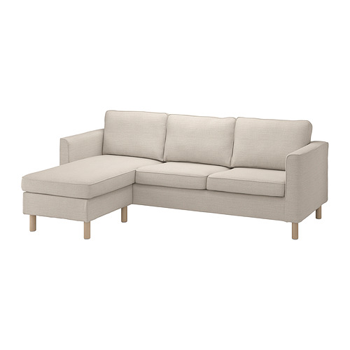 PÄRUP - 3-seat sofa with chaise longue, Gunnared beige | IKEA Taiwan Online - PE841188_S4