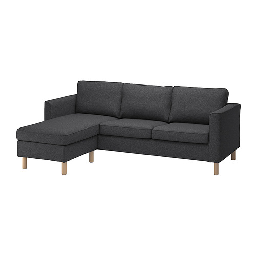 PÄRUP - sofa with chaise, Gunnared dark grey | IKEA Taiwan Online - PE841189_S4