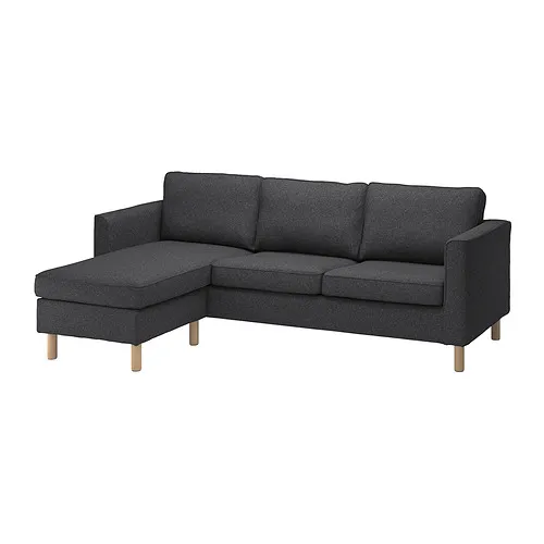PÄRUP - 3-seat sofa with chaise longue, Gunnared dark grey | IKEA Taiwan Online - PE841189_S4