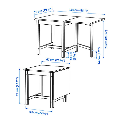 PINNTORP gateleg table