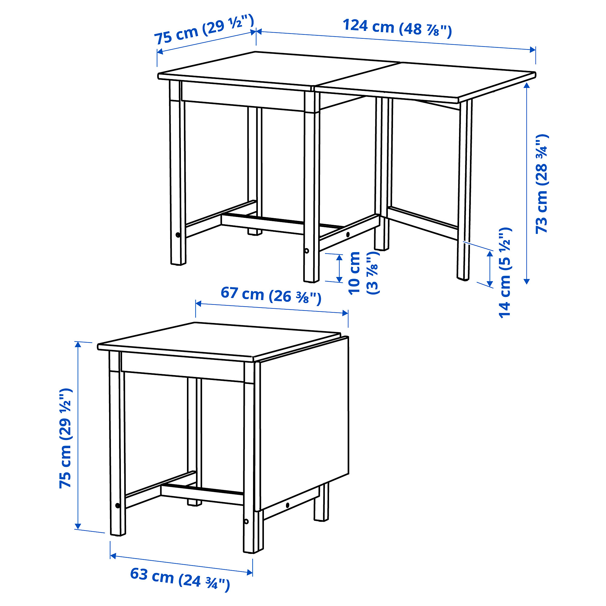 PINNTORP gateleg table