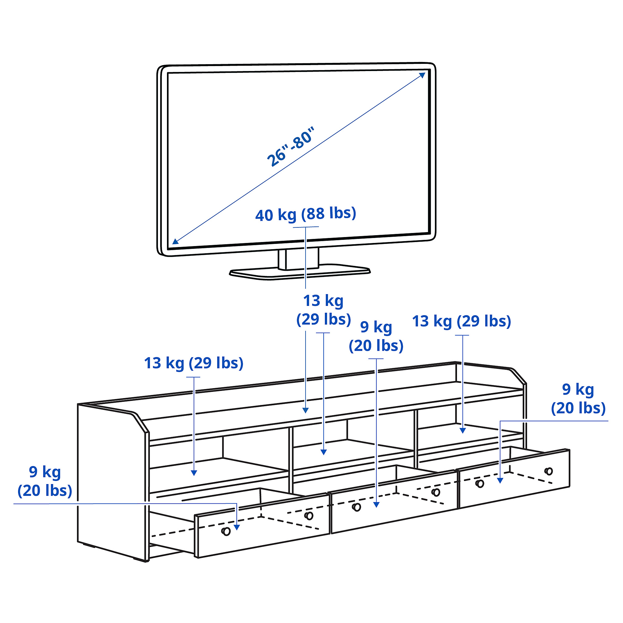 HAUGA 電視收納組合