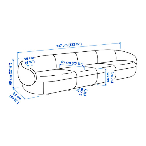 LILLESÄTER 五人座沙發
