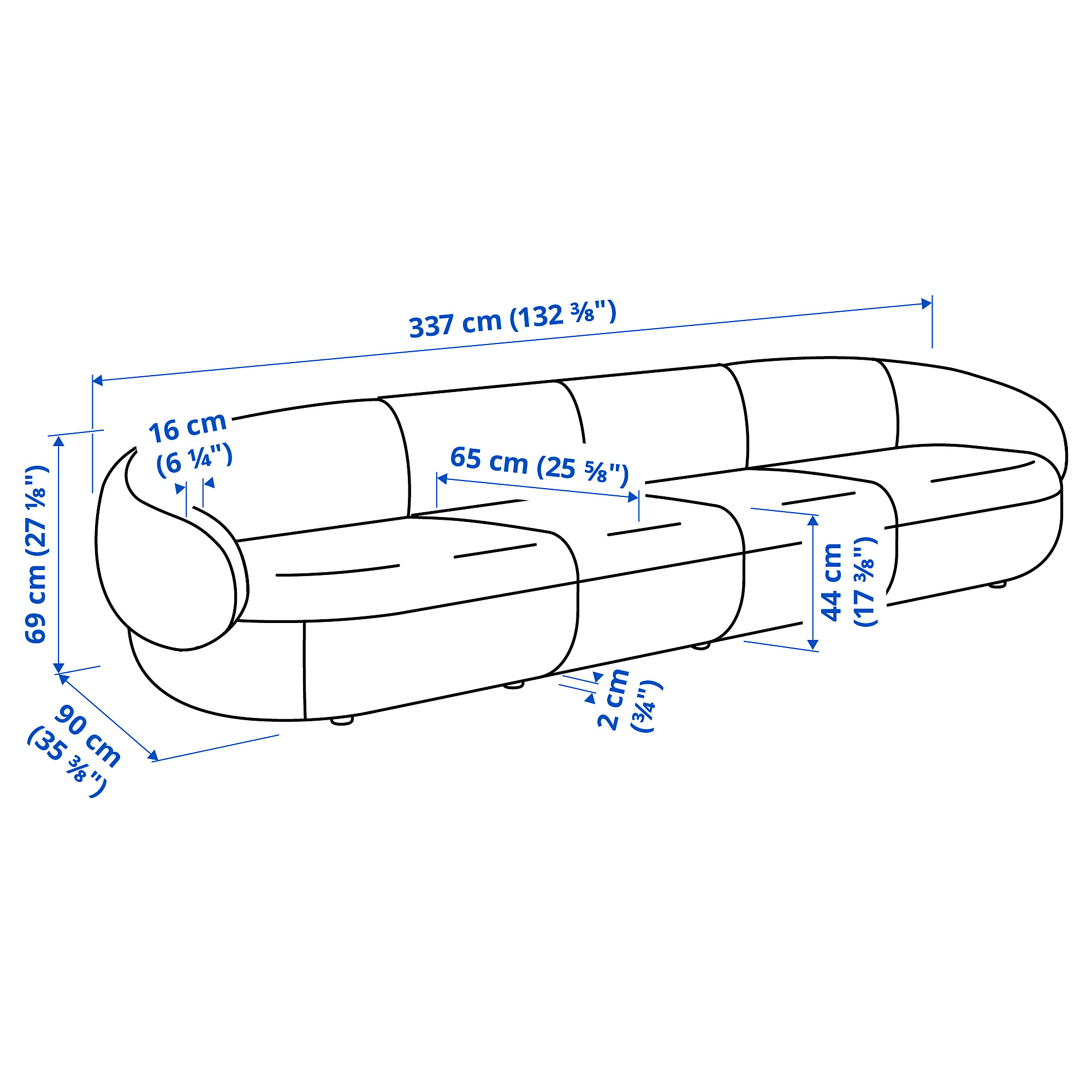 LILLESÄTER 五人座沙發