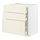METOD/MAXIMERA - base cab f hob/3 fronts/3 drawers, white/Bodbyn off-white | IKEA Taiwan Online - PE795911_S1