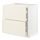 METOD/MAXIMERA - base cab f hob/2 fronts/3 drawers, white/Bodbyn off-white | IKEA Taiwan Online - PE795912_S1