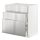 METOD/MAXIMERA - base cab f sink+3 fronts/2 drawers, white/Vårsta stainless steel | IKEA Taiwan Online - PE795948_S1