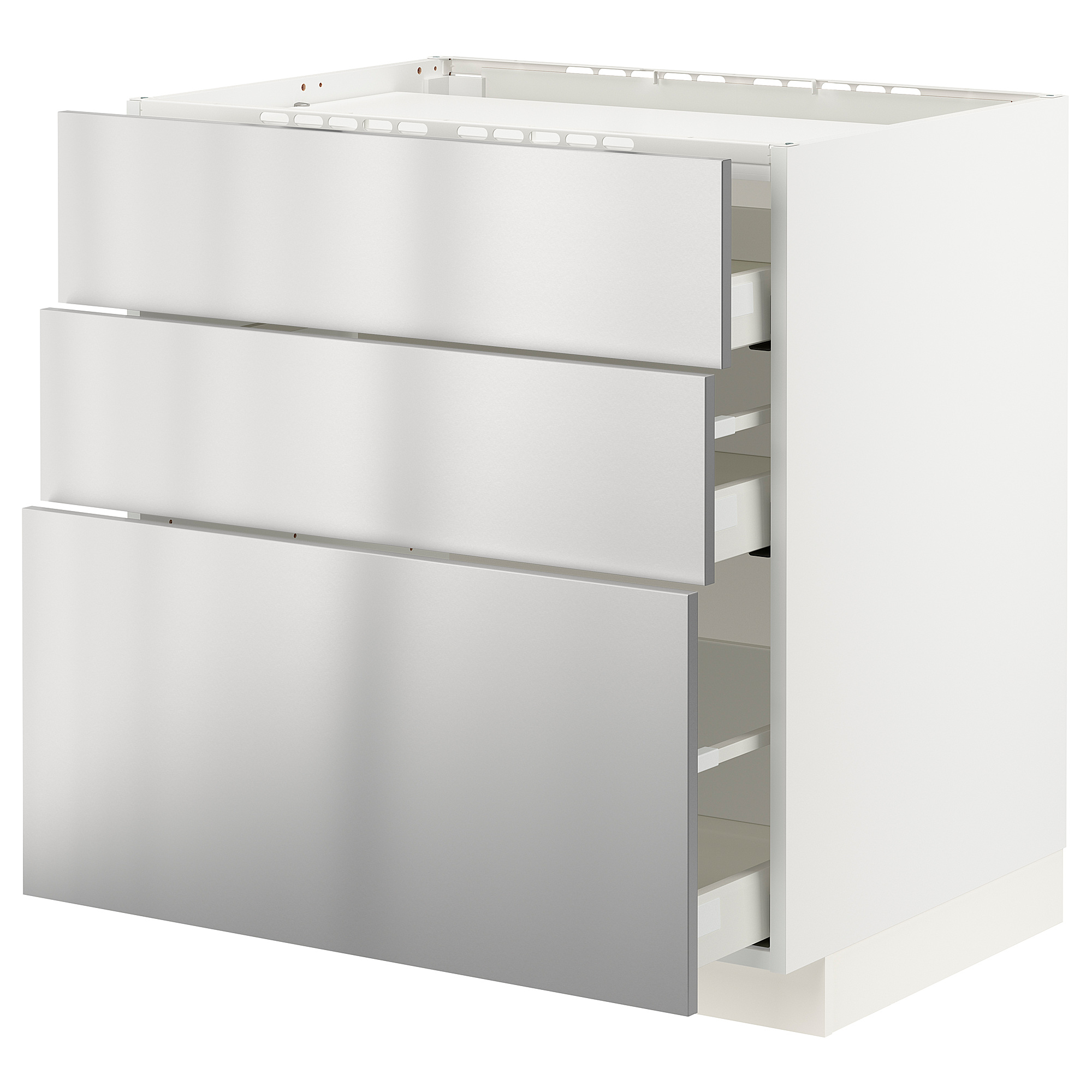 METOD/MAXIMERA base cab f hob/3 fronts/3 drawers