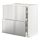 METOD/MAXIMERA - base cab f hob/2 fronts/3 drawers, white/Vårsta stainless steel | IKEA Taiwan Online - PE795949_S1