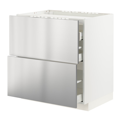 METOD/MAXIMERA base cab f hob/2 fronts/3 drawers